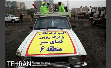 مانور عملیات برف روبی شهرداری منطقه شش 24