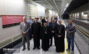 بازدید نمایندگان رسانه‌های خارجی از مترو مریم مقدس(س)  18