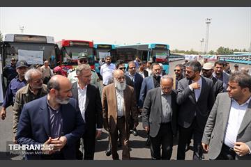 رونمایی از ۱۰۰ دستگاه اتوبوس ناوگان حمل و نقل عمومی شهر تهران 24