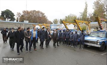 مانور برف روبی شهرداری منطقه 5