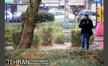 بارش باران پاییزی در تهران- 2