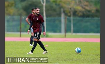 تمرین تیم ملی فوتبال در مالزی 10