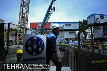 مراسم ورود ماشین حفاری(TBM) به ایستگاه مترو امیرکبیر در خط 6 متروی تهران 40