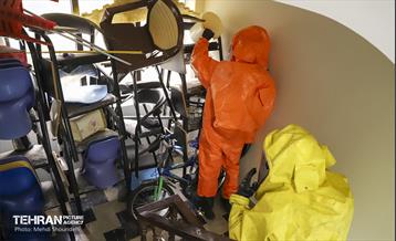 مانور انتشار مواد شیمیایی در منطقه۷