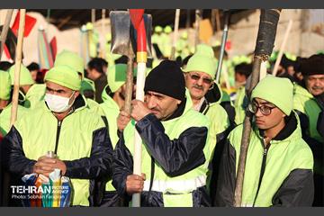 تمرین عملیات برف‌روبی در منطقه ۳  16