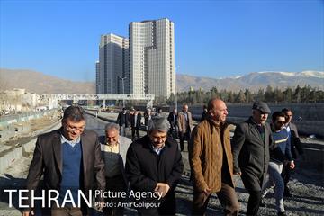بازدید معاون فنی عمران شهرداری و اعضای شورای شهرتهران از پروژه تقاطع غیرهمسح شهیدهمدانی 16