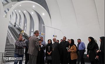 بازدید نمایندگان رسانه‌های خارجی از مترو مریم مقدس(س)  35