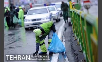 خدمات شهرداری تهران در پایان راهپیمایی یوم الله 22 بهمن 26