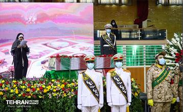 تشییع دو شهید گمنام دفاع مقدس در وزارت ورزش و جوانان 15