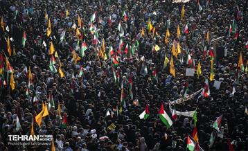 تجمع مردم تهران در واکنش به جنایت رژیم صهیونیستی در غزه 18