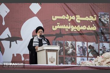 تجمع مردم تهران در واکنش به جنایت رژیم صهیونیستی در غزه 2