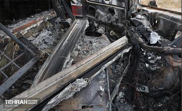 خسارات وارده به خودروهای آتش نشانی شهر تهران 29