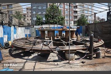 بازدید اصحاب رسانه از روند اجرایی پروژه احداث خط ۱۰ متروی تهران 43
