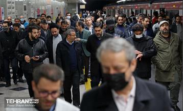 تست گرم بخش میانی خط ۶ مترو تهران 45