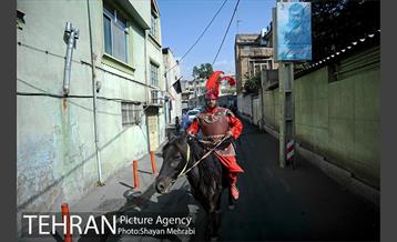 حرکت نمادین کاروان اُسرای کربلا در ده ونک 7