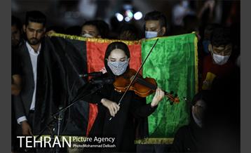 اجرای نورپردازی سه بعدی  اعلام همدردی با مردم مظلوم افغانستان  24