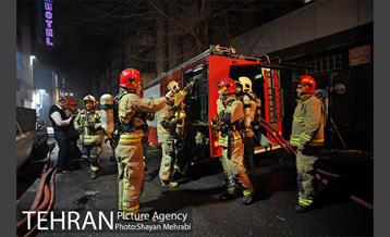 آتش سوزی در ساختمان برق حرارتی 56