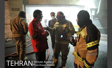 آتش سوزی در ساختمان برق حرارتی 20