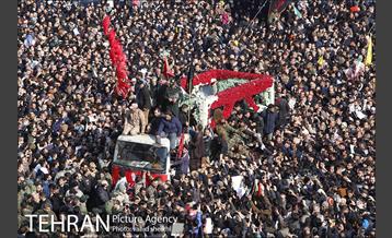 تشییع پیکر سپهبد قاسم سلیمانی و شهدای مقاومت در تهران  27