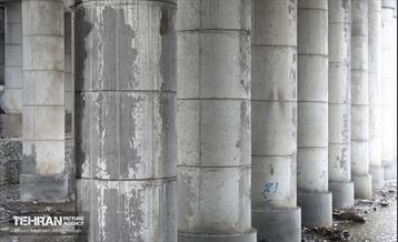 بازدید دانشجویان از پروژه مقاوم‌سازی پل تقاطع بزرگراه همت و رودخانه کن 5