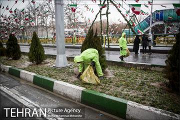 خدمات شهرداری تهران در پایان راهپیمایی ۲۲ بهمن  10