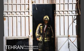 آتش سوزی ساختمان میدان حسن آباد 31