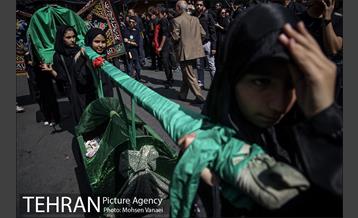 تجمع دسته های عزاداری روزعاشورا در چیذر‎ 3