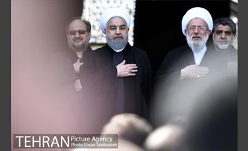 عزاداری عاشورای حسینی در حرم حضرت عبدالعظیم(ع) با حضور دکتر روحانی و دکتر نجفی 3