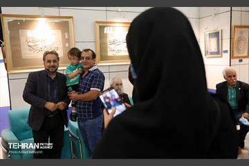 بازدید هنرمندان پیشکسوت و وزیر ارشاد از نمایشگاه قرآن 13