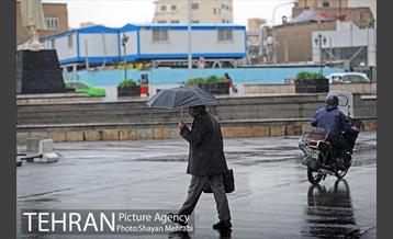 بارش باران پاییزی در تهران 3