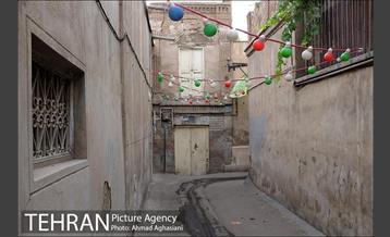 آذین بندی محله عودلاجان برای جشن نیمه شعبان 12