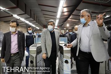 بازدید شهردار تهران از خط 6 مترو تهران 50
