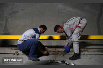 تست گرم بخش شمالی خط ۶ مترو تهران 9