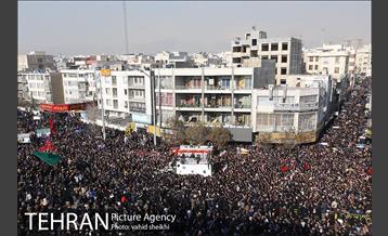 تشییع پیکر سپهبد قاسم سلیمانی و شهدای مقاومت در تهران  38