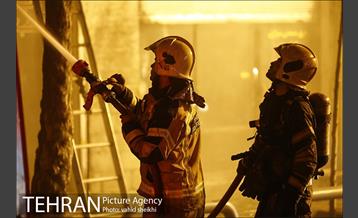 آتش سوزی گسترده در خیابان امیرکبیر 5