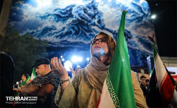 سخنرانی شهردار تهران در تجمع شبانه میدان انقلاب