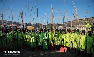 مانور برف‌‍‌روبی منطقه 4 شهرداری تهران 5