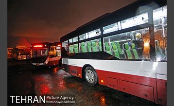 عملیات ضد عفونی کردن اتوبوس های تهران 28