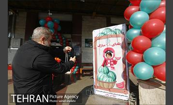 خرید شب یلدا در بازار میوه و تر بار صادقیه 5