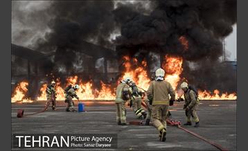 مانور عملیاتی اطفای حریق 15