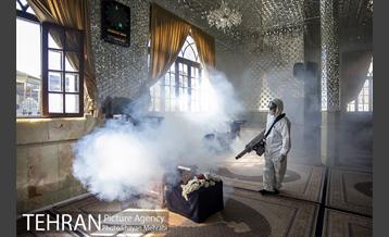 عملیات ضدعفونی امامزاده صالح(ع) 8