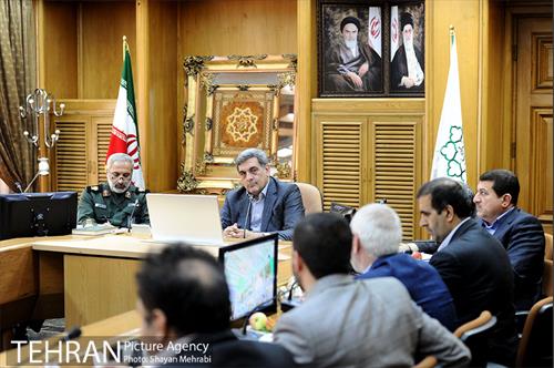 دیدار فرمانده سپاه محمد رسول الله تهران با شهردار تهران 2