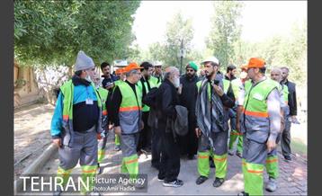 بازدید اعضای شورای اسلامی شهر تهران از خدمات رسانی به زائران اربعین حسینی 10