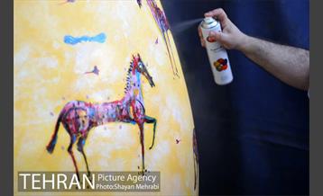 جشنواره تخم مرغ رنگی در بلوار کشاورز 28