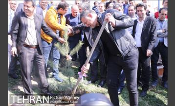 مراسم درختکاری باشگاه سایپا در حضور علی دایی و قهرمانان ملی 17