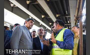 بازدید شهردار تهران از بازسازی پل کریمخان 18