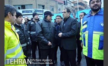 حضور مسوولان در حادثه پلاسکو 8