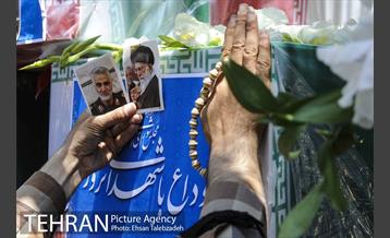 تشییع پیکر شهدای حادثه تروریستی تهران 12