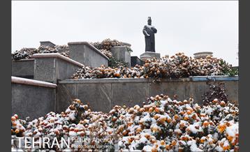 بارش برف پاییزی در تهران 24