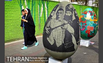 المان های نوروزی در خیابان ولی عصر(عج)  10